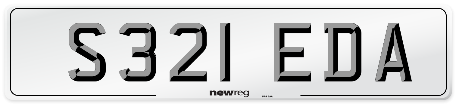 S321 EDA Front Number Plate