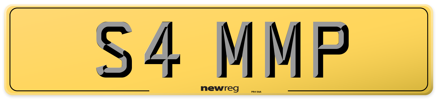 S4 MMP Rear Number Plate