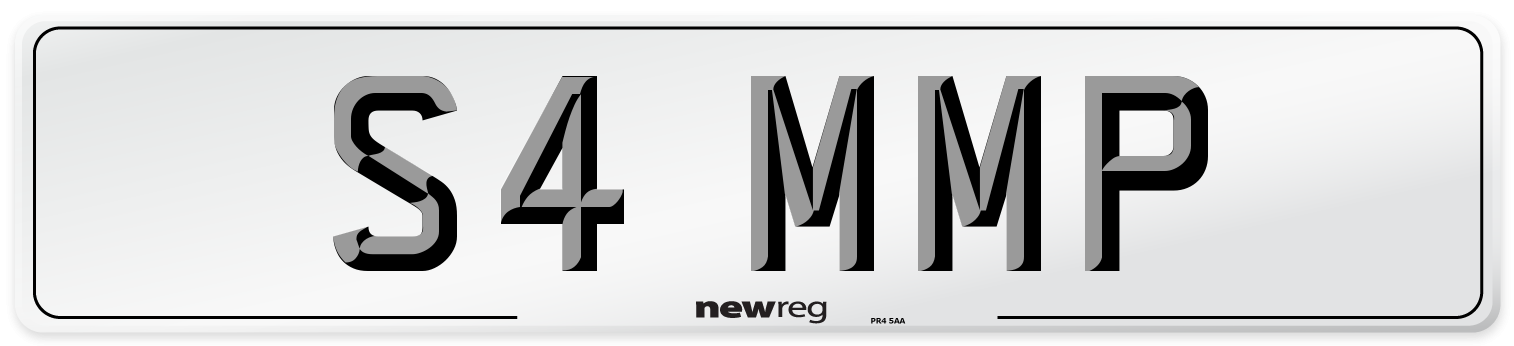 S4 MMP Front Number Plate