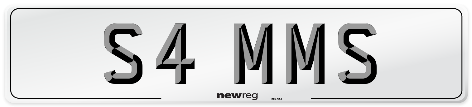 S4 MMS Front Number Plate