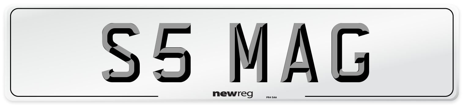 S5 MAG Front Number Plate