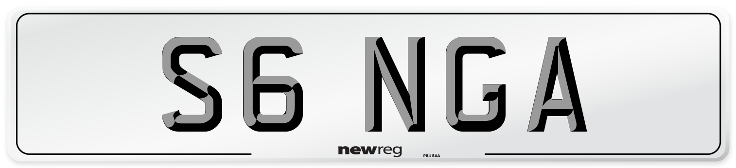 S6 NGA Front Number Plate