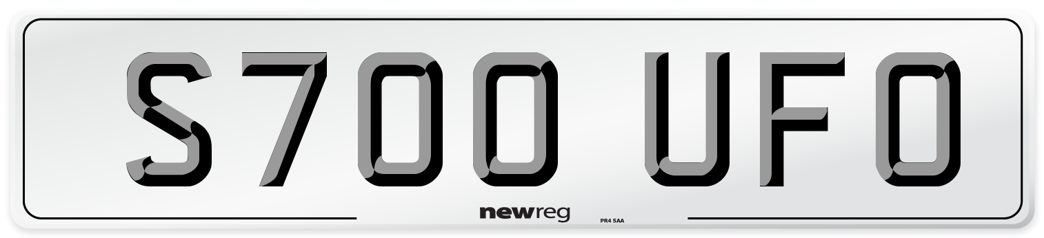 S700 UFO Front Number Plate