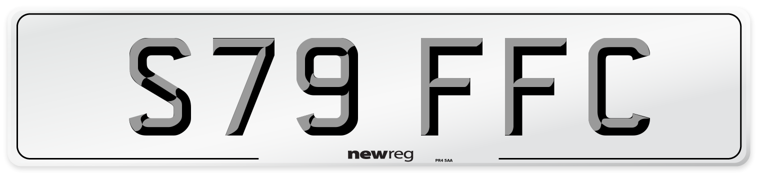 S79 FFC Front Number Plate