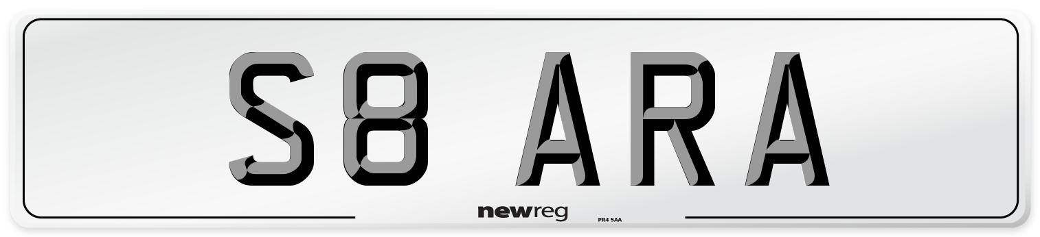S8 ARA Front Number Plate