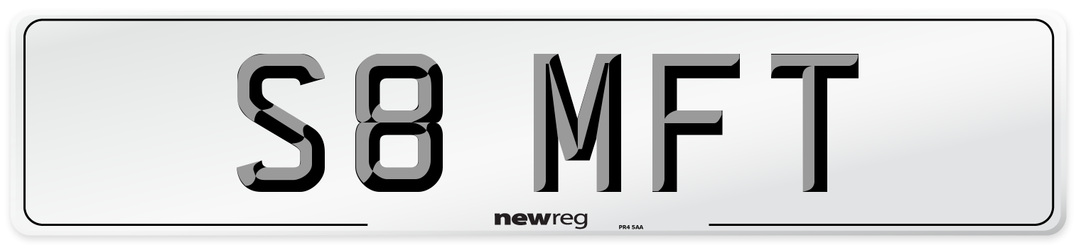 S8 MFT Front Number Plate