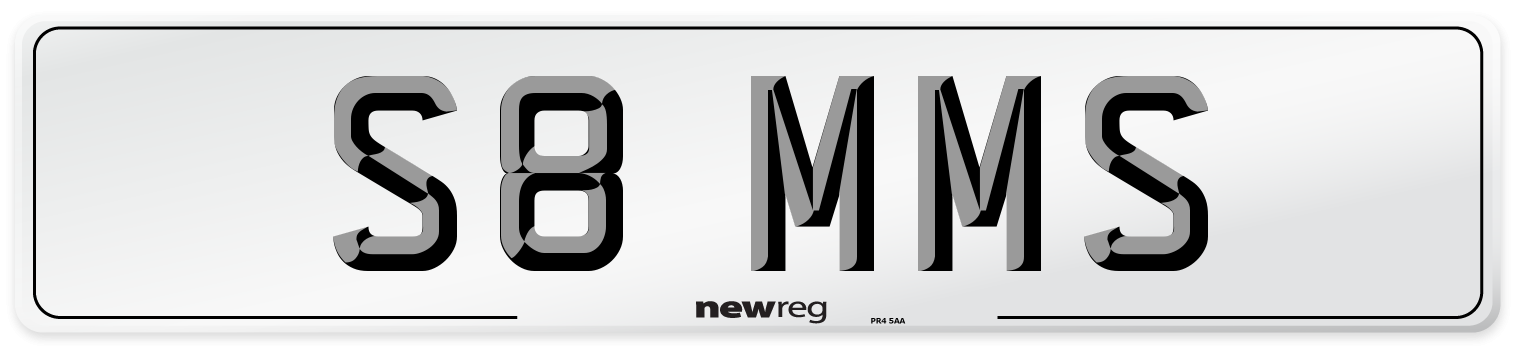 S8 MMS Front Number Plate