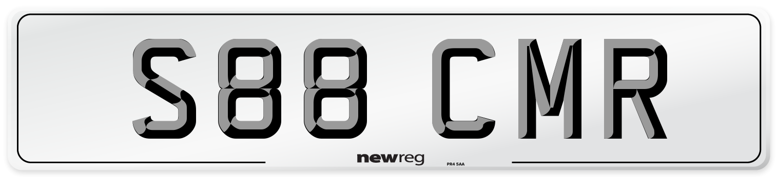 S88 CMR Front Number Plate