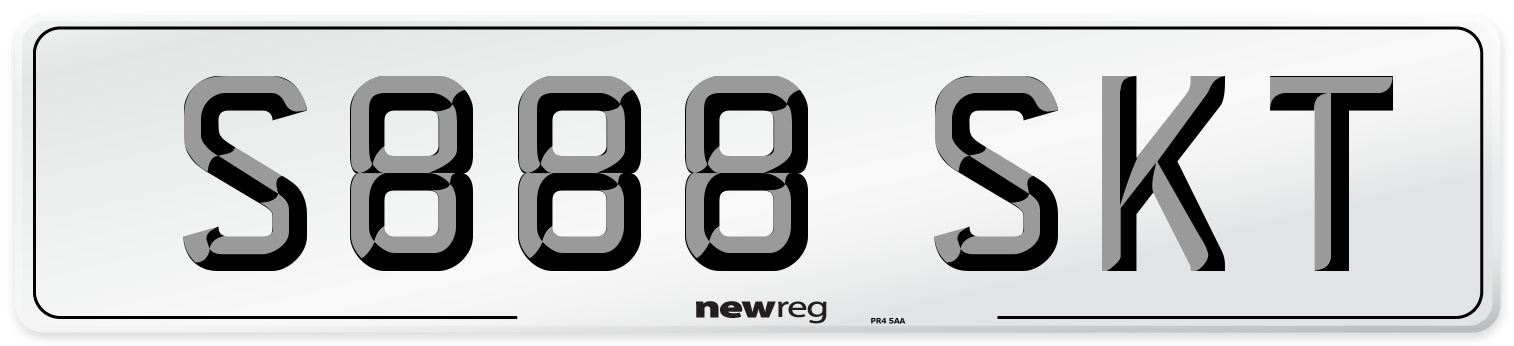 S888 SKT Front Number Plate