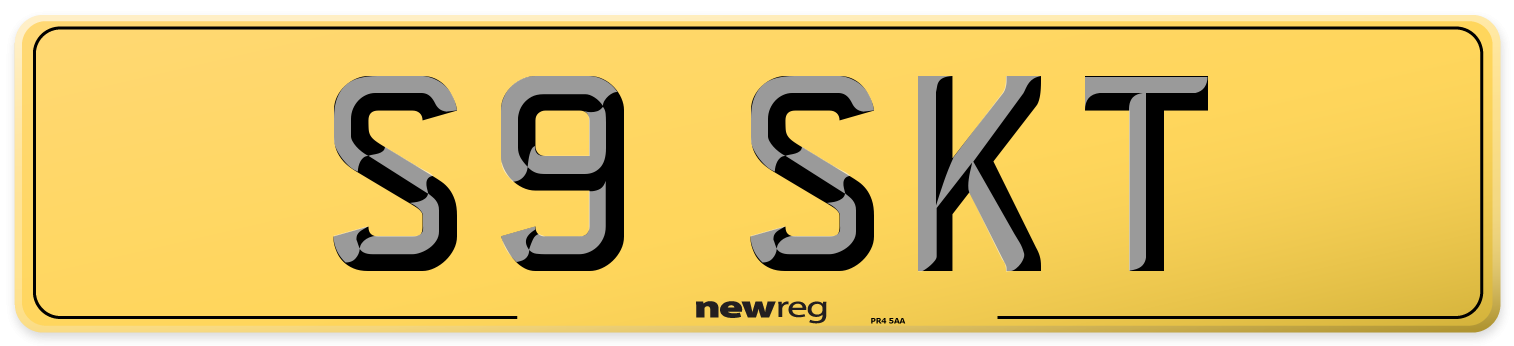 S9 SKT Rear Number Plate