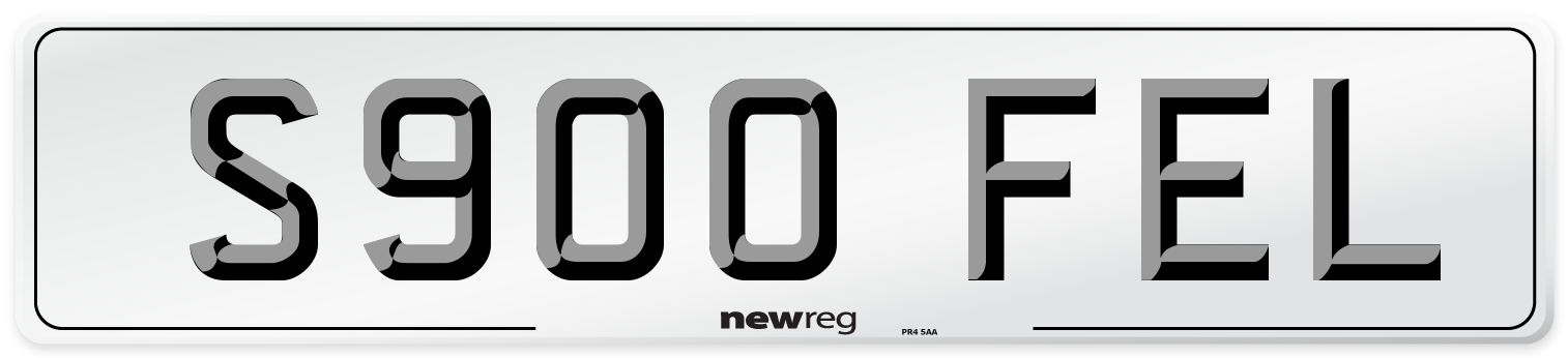 S900 FEL Front Number Plate