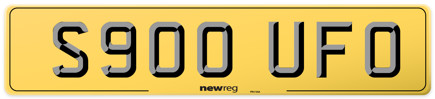 S900 UFO Rear Number Plate