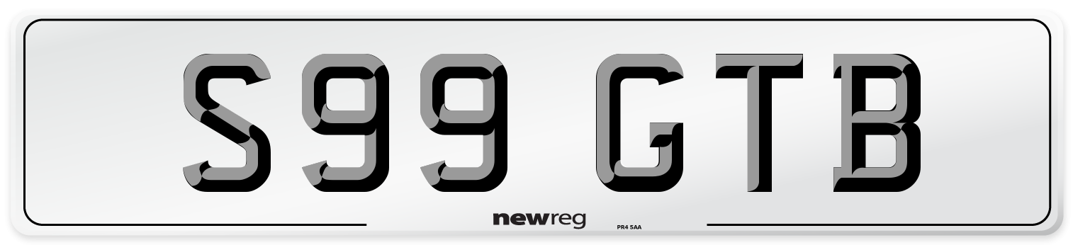 S99 GTB Front Number Plate
