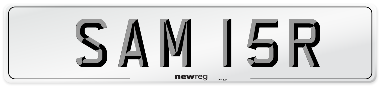 SAM 15R Front Number Plate