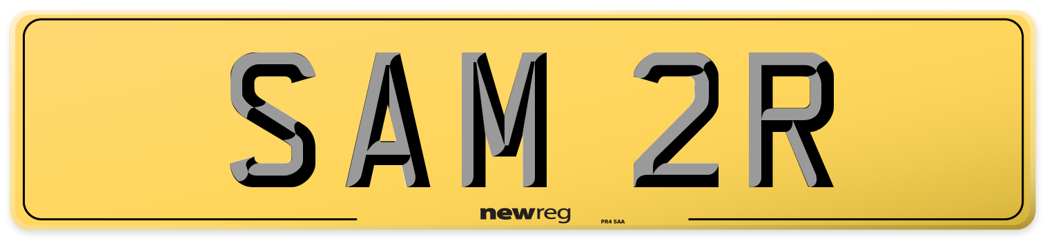SAM 2R Rear Number Plate