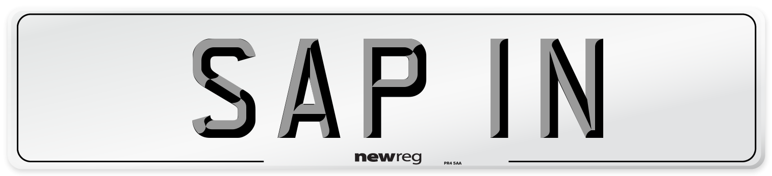 SAP 1N Front Number Plate