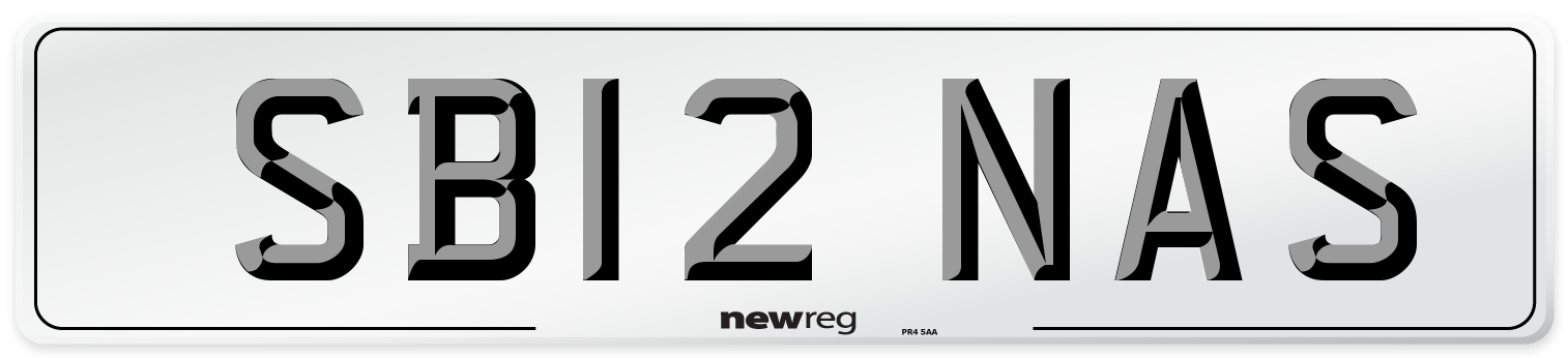 SB12 NAS Front Number Plate