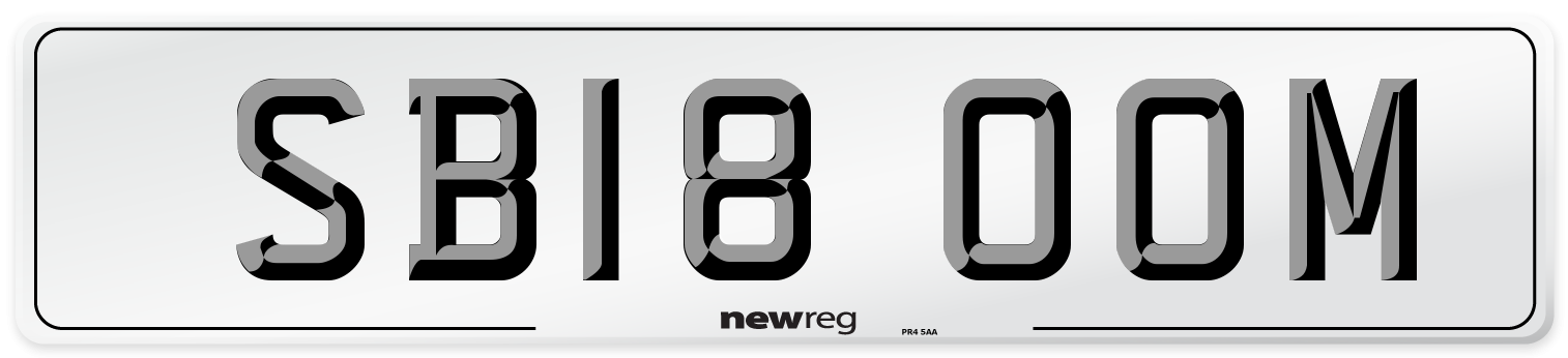 SB18 OOM Front Number Plate