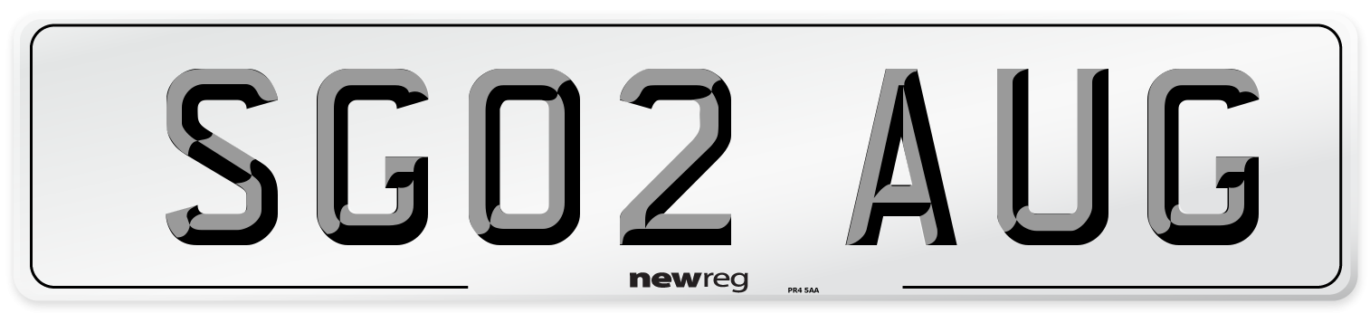SG02 AUG Front Number Plate