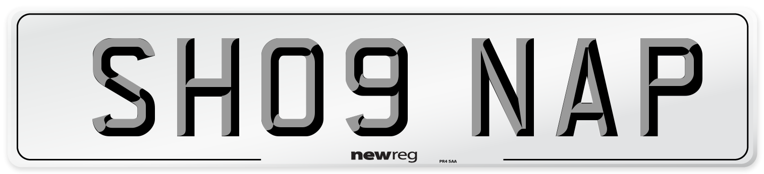 SH09 NAP Front Number Plate