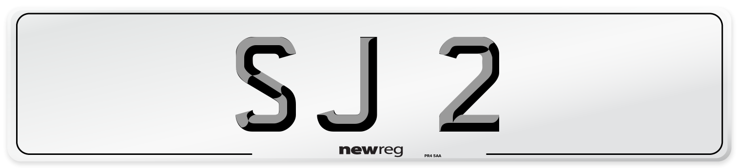 SJ 2 Front Number Plate