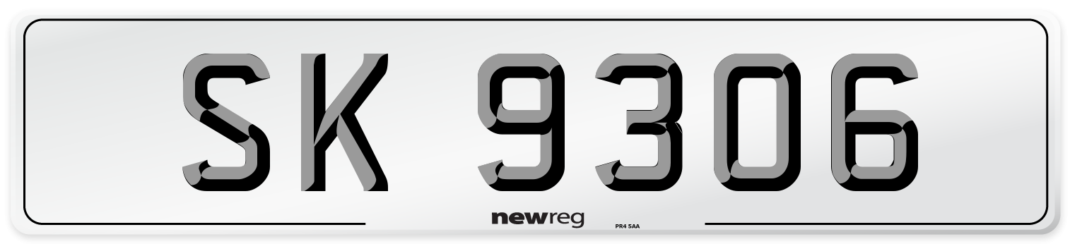 SK 9306 Front Number Plate