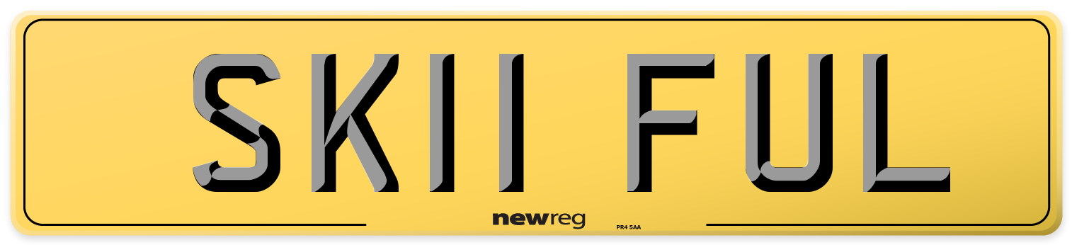 SK11 FUL Rear Number Plate