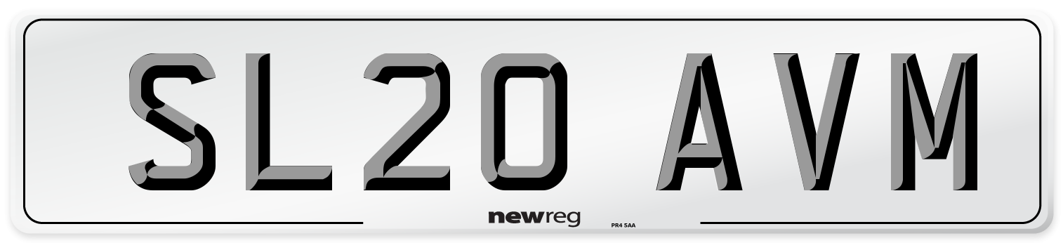 SL20 AVM Front Number Plate