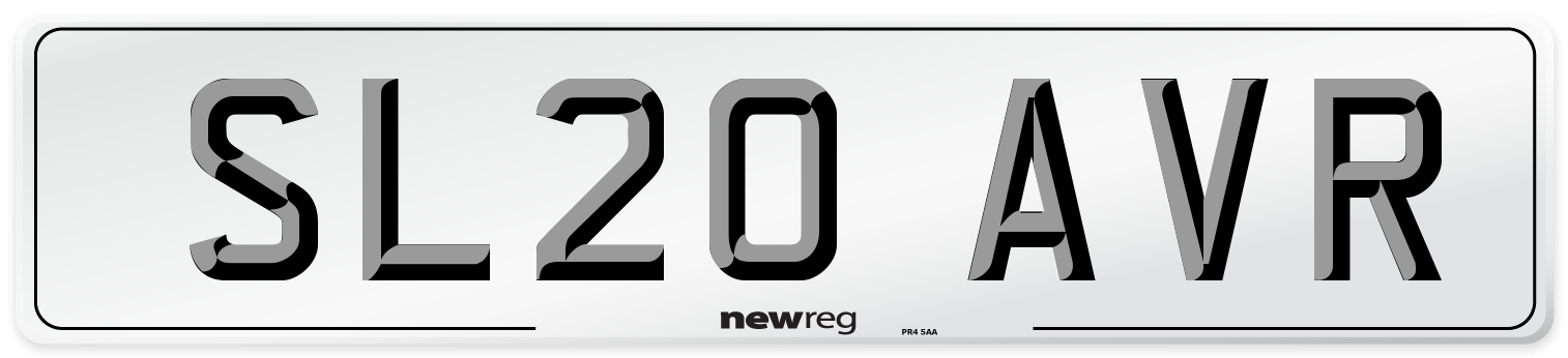 SL20 AVR Front Number Plate