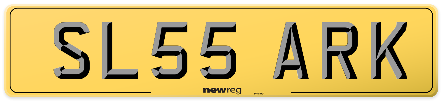 SL55 ARK Rear Number Plate