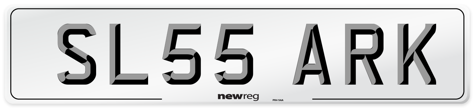 SL55 ARK Front Number Plate