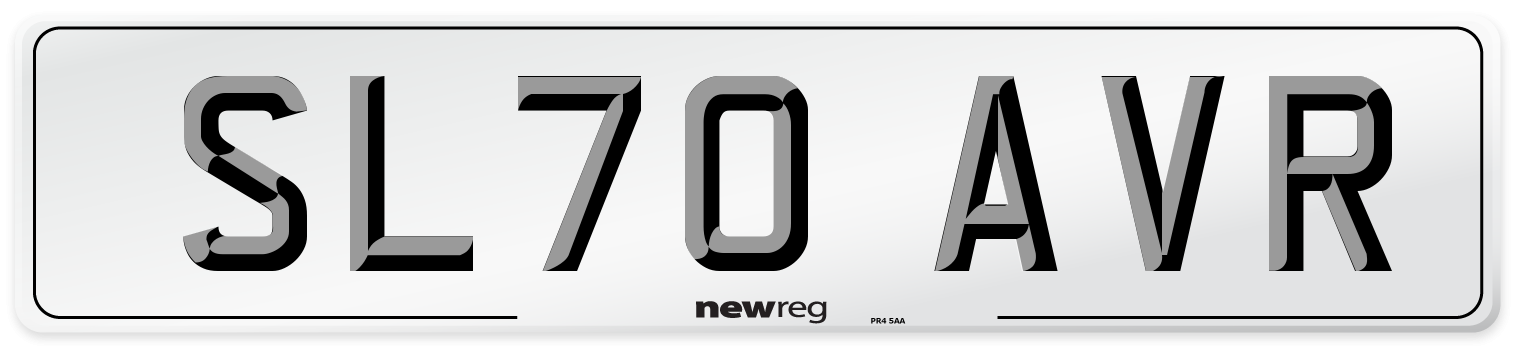 SL70 AVR Front Number Plate