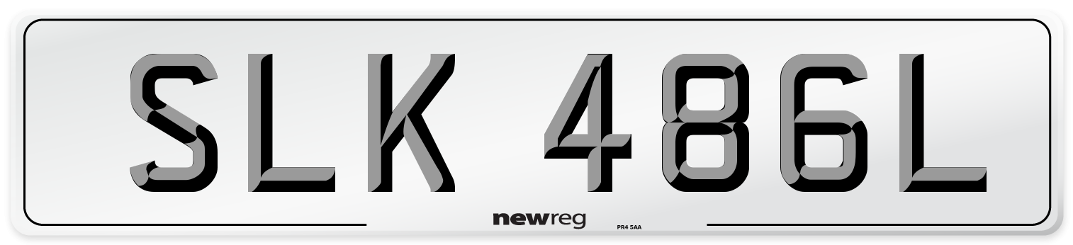 SLK 486L Front Number Plate