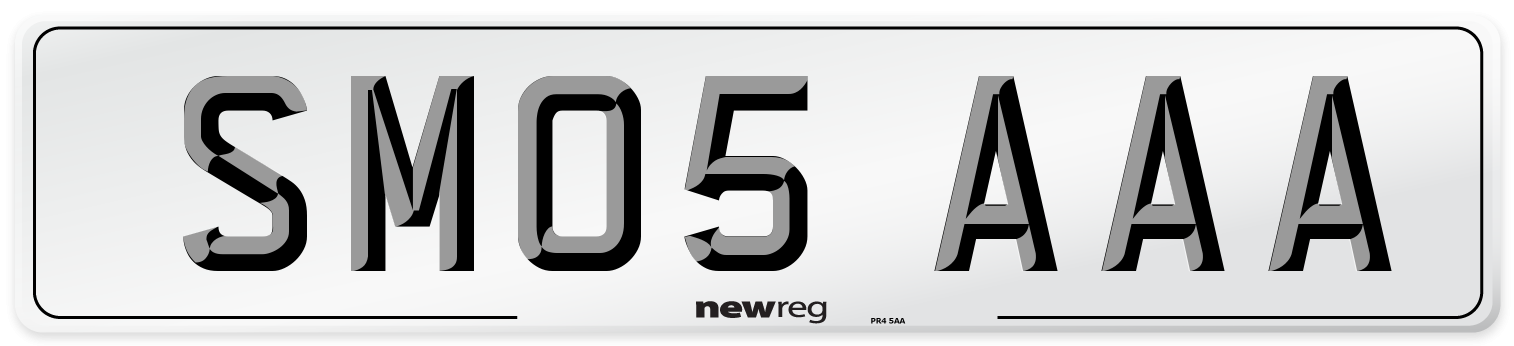 SM05 AAA Front Number Plate