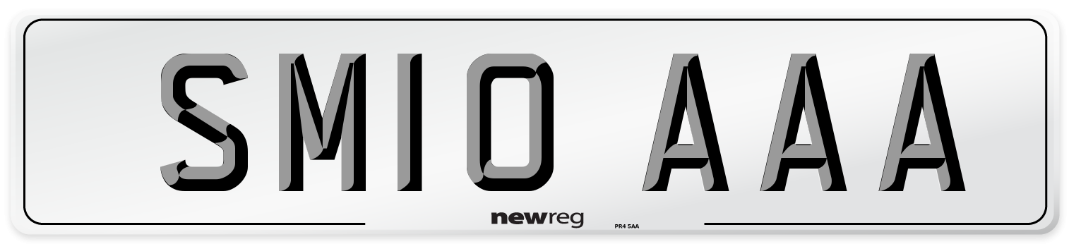 SM10 AAA Front Number Plate