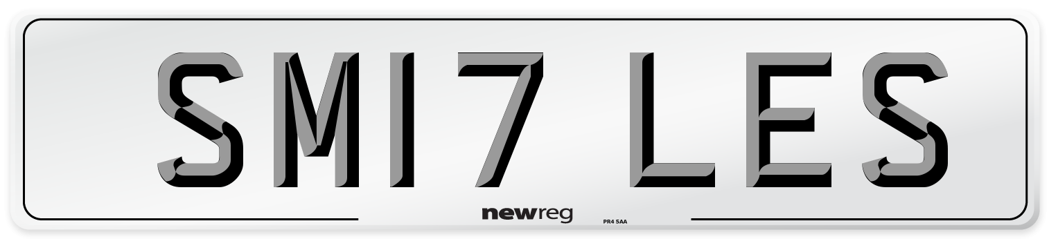 SM17 LES Front Number Plate