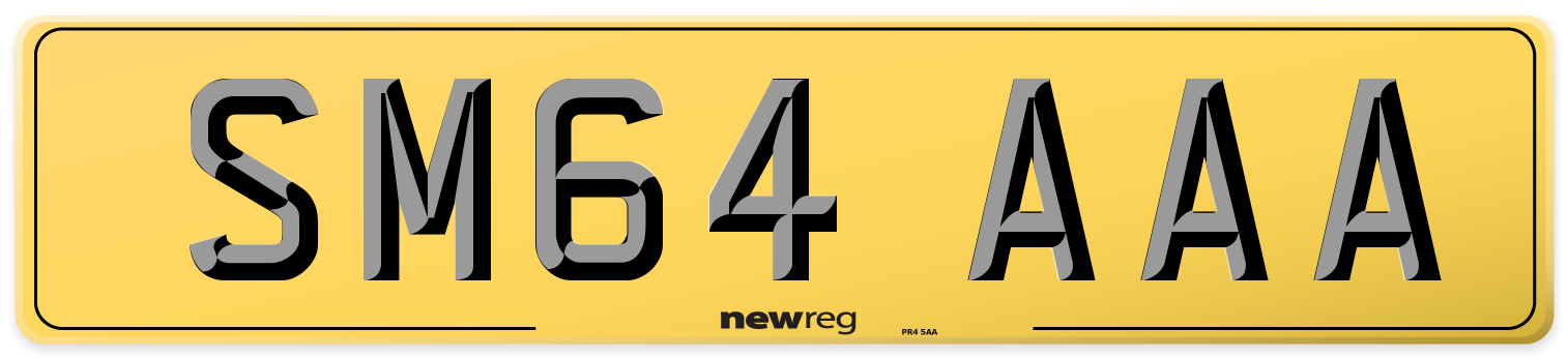 SM64 AAA Rear Number Plate