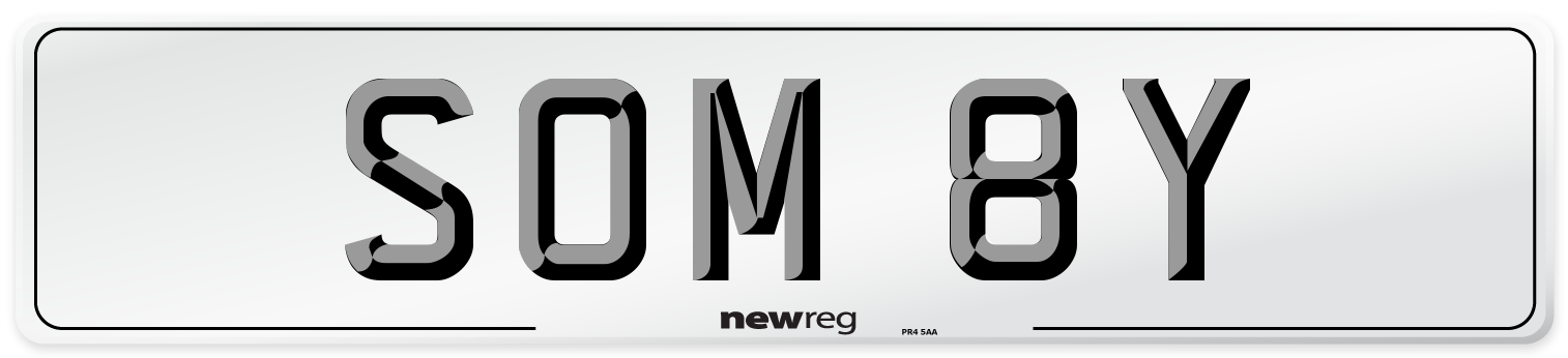 SOM 8Y Front Number Plate