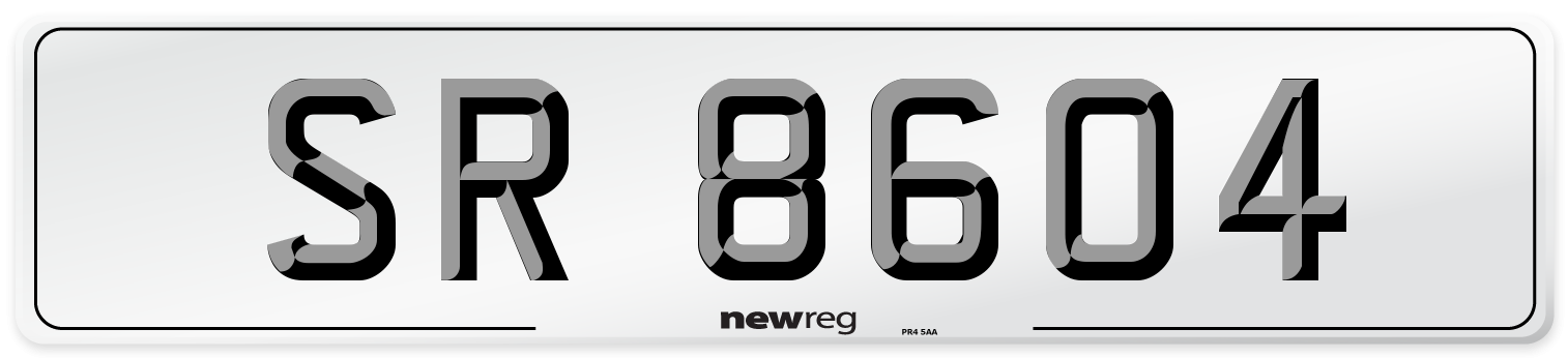 SR 8604 Front Number Plate