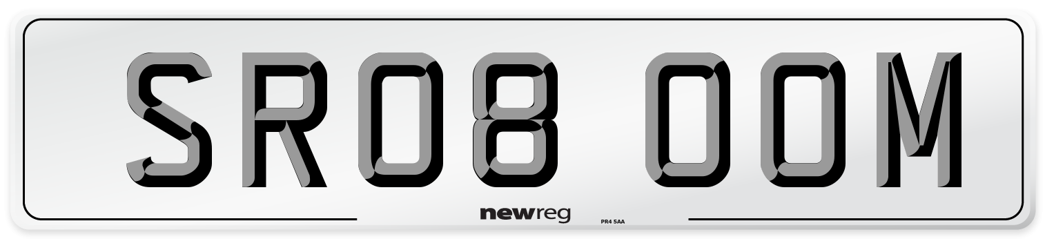 SR08 OOM Front Number Plate