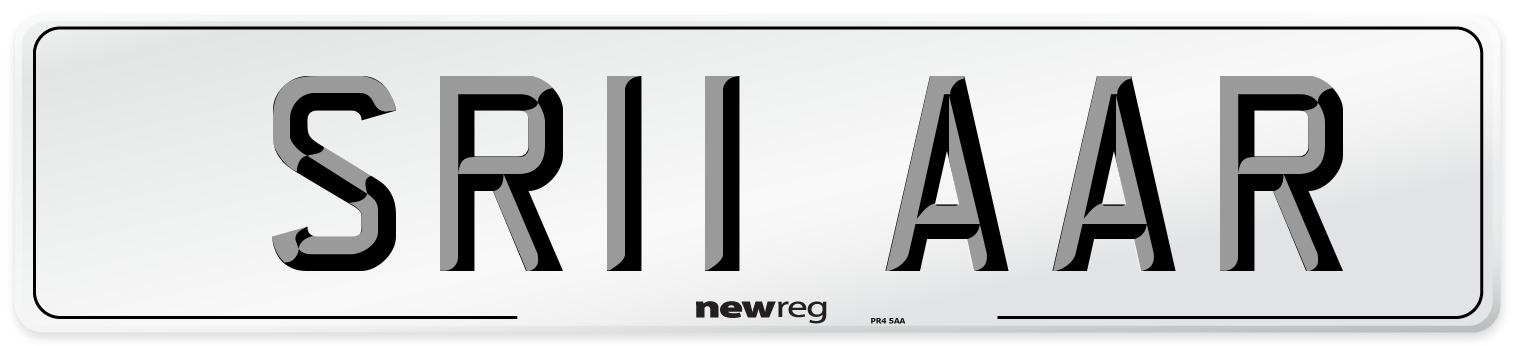 SR11 AAR Front Number Plate
