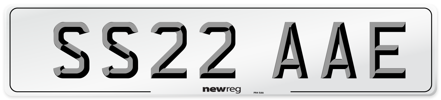 SS22 AAE Front Number Plate