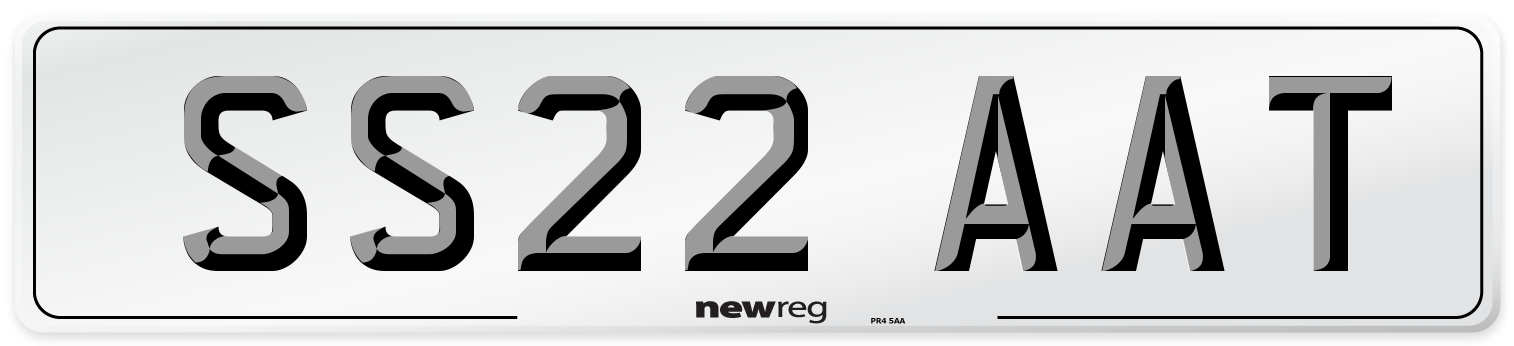 SS22 AAT Front Number Plate