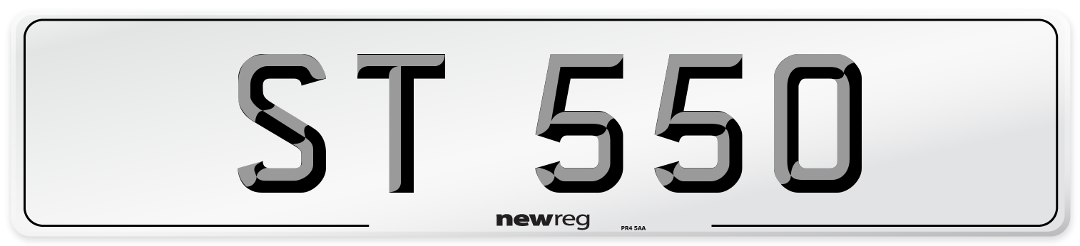 ST 550 Front Number Plate