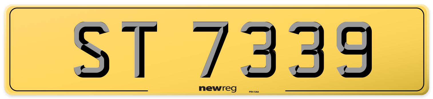 ST 7339 Rear Number Plate