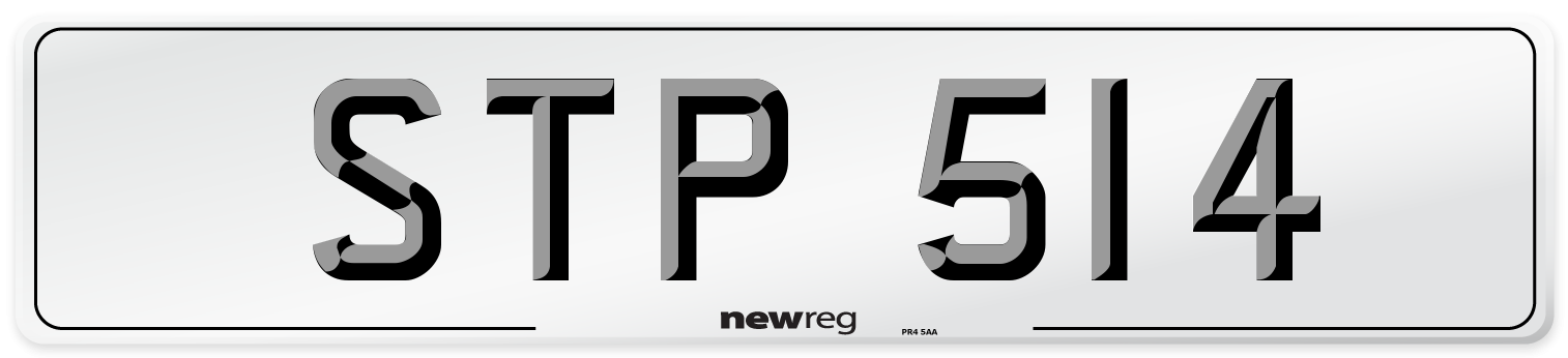 STP 514 Front Number Plate
