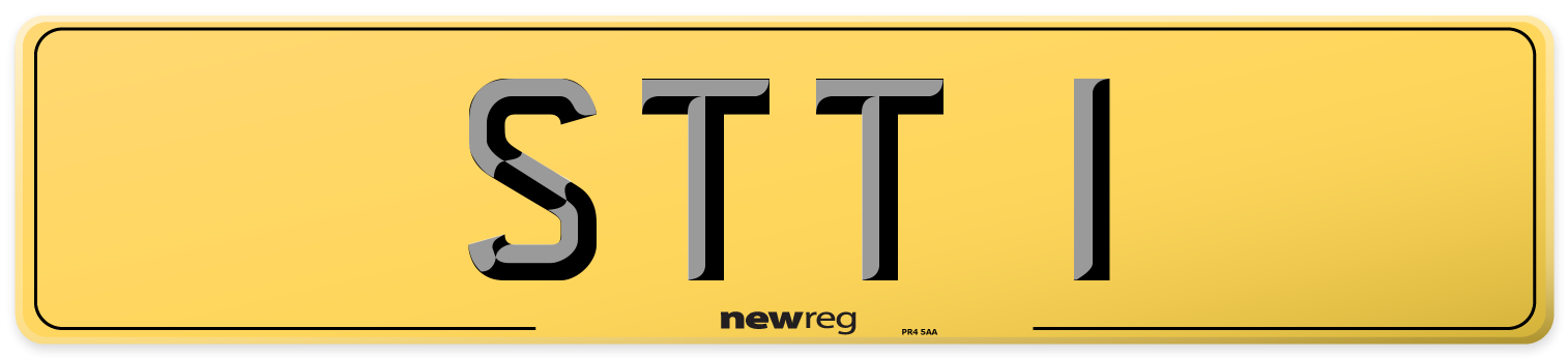 STT 1 Rear Number Plate