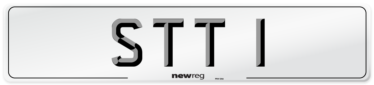 STT 1 Front Number Plate