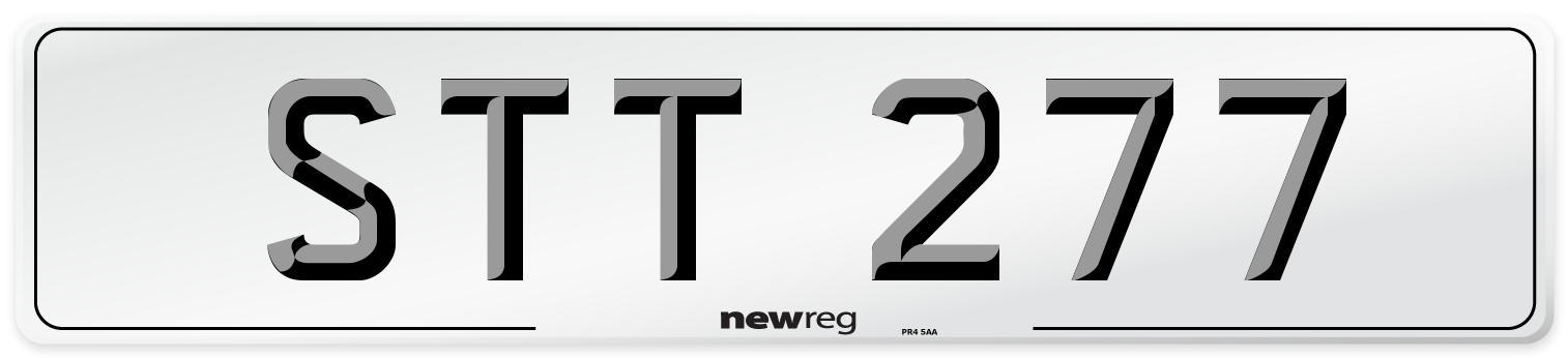STT 277 Front Number Plate