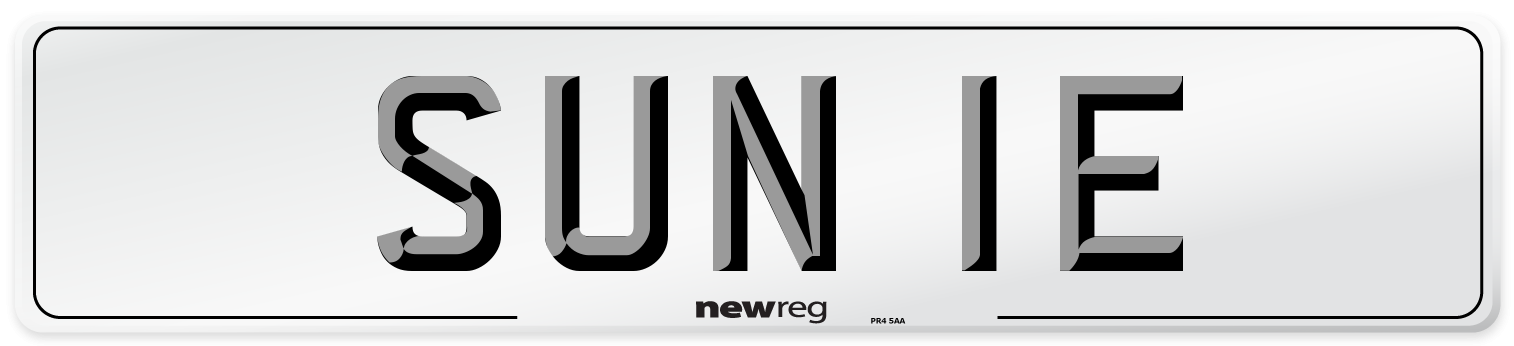 SUN 1E Front Number Plate